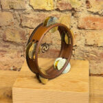 Professional Walnut Tunable Riq — Synthetic Head & Hammered Brass Jingles - Image 2