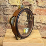 Professional Walnut Tunable Riq — Synthetic Head & Hammered Brass Jingles