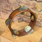 Professional Walnut Tunable Riq — Synthetic Head & Hammered Brass Jingles - Image 3